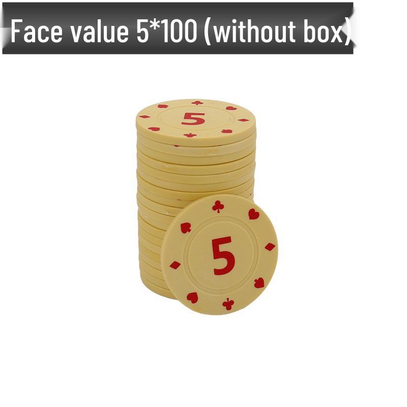 Boxed Set: 100 Plastic Baccarat Mahjong Poker Machine Tokens