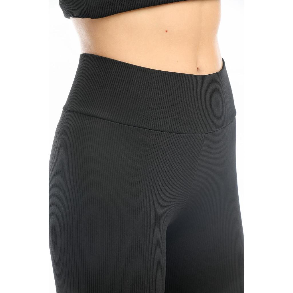 Indigo Indigo Indigo – Strickstrumpfhose mit hoher Taille, gerippt und elastischem Interlock-Bund