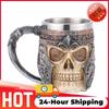 Einzigartige Skelett Totenkopf Kaffeetasse Harz Totenkopf Retro Wein Vintage Cocktailgläser Whiskey Bier Wein Tasse Party Bar Trinkgeschirr Becher