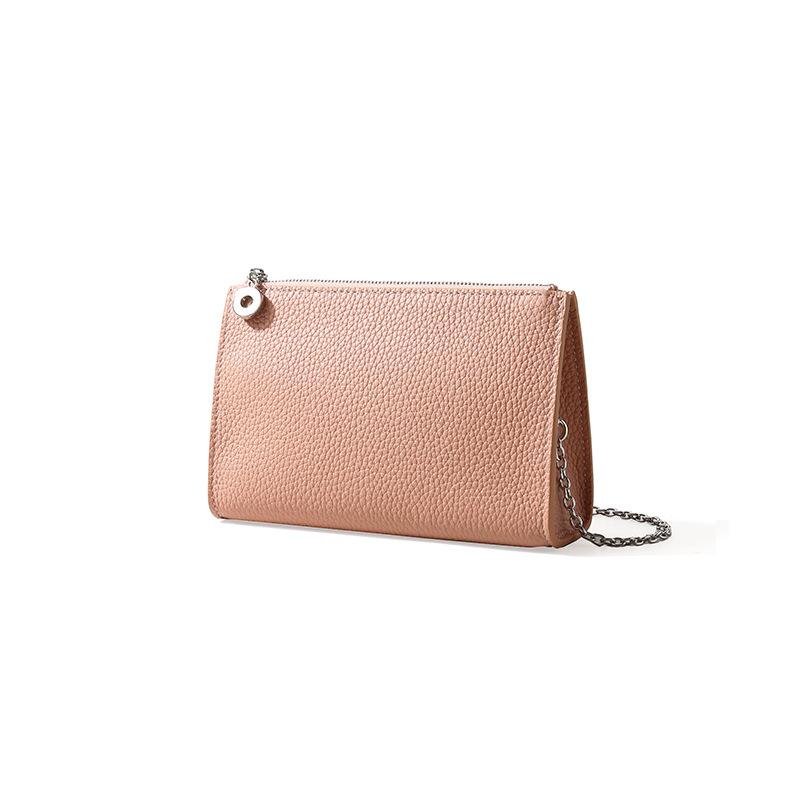 2025 new leather underarm bag first layer cowhide women's commuter shoulder bag simple small fresh handbag women