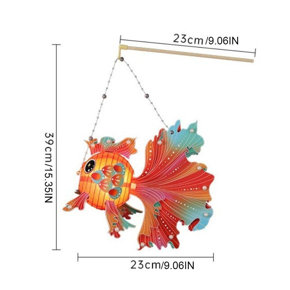Chinese Style Goldfish Lantern Handmade Glowing Handheld Lantern  Festival