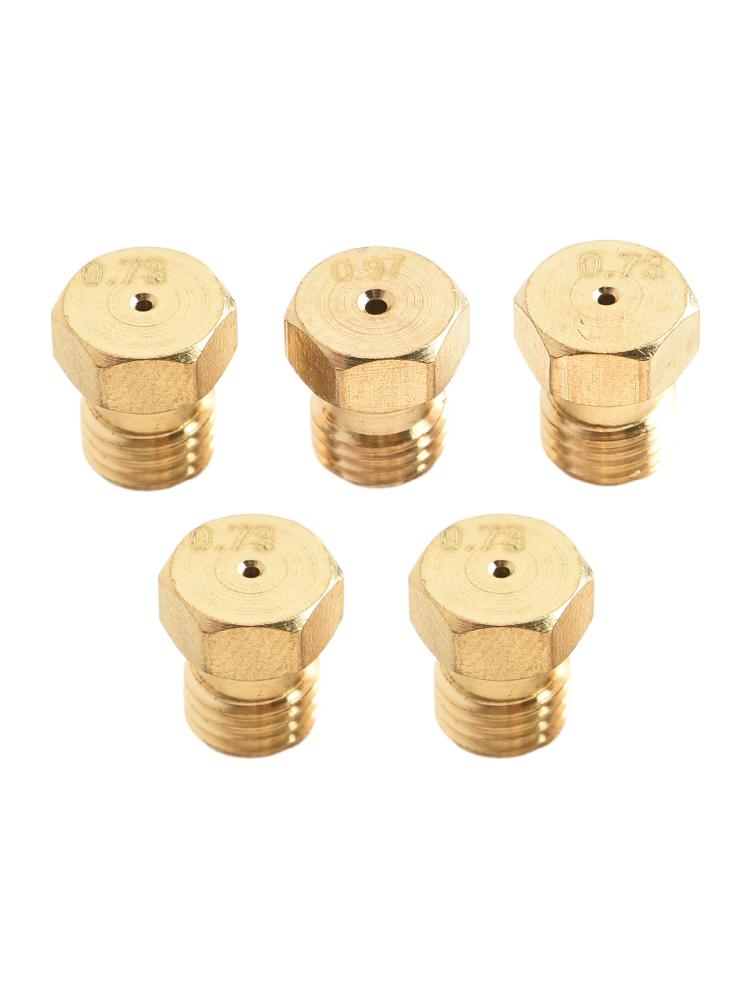 5PCS 0.97 0.73 Bore Nozzle Burner Gas Natural Gas Hob For LPG Conversion Kit Jets Nozzles Injectors Set Kitchen Accessories