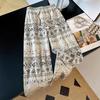Women's Draped Linen Blend Loose Drawstring Casual Pants