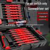 31-in-1 Magnetic Insulated Screwdriver Set – High Voltage Resistant, Phillips & Flathead for Electricians