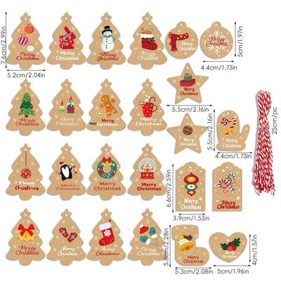 Cross-Border Christmas Gift Tags & Tree Pendants