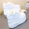 Fashion 12CM Chunky Sneakers for Women Fashion Fur Lined PU Leather Winter Shoes Casual Warm Walking Sport Tennis Ankle Botas