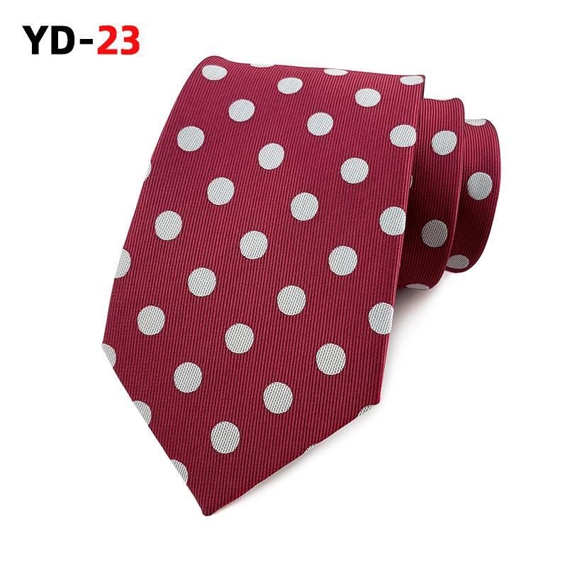 2025 Polka Dot Polyester Herren Business Casual Krawatte - Verschiedene Farben