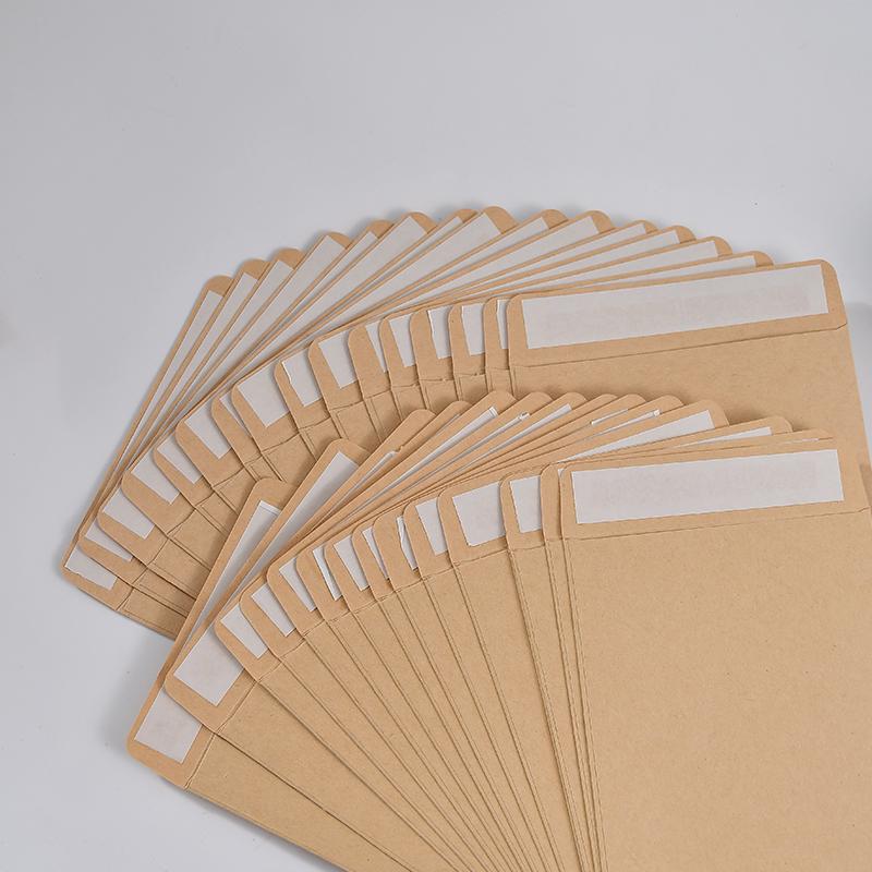 Thickened Chinese-Style Kraft Paper Envelope with Self-Adhesive Seal for Cash, Invoices, and Documents