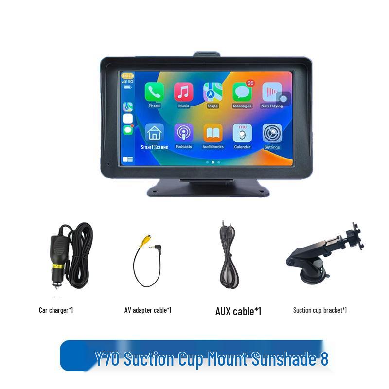 

7-дюймовый беспроводной экран CarPlay с Bluetooth, MP5, HD и камерой заднего вида AHD