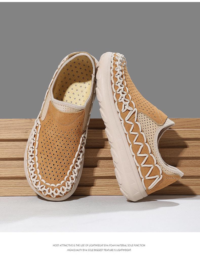 Men's Plus Size Breathable Mesh Sandals & Casual Old Beijing Running Dad Shoes