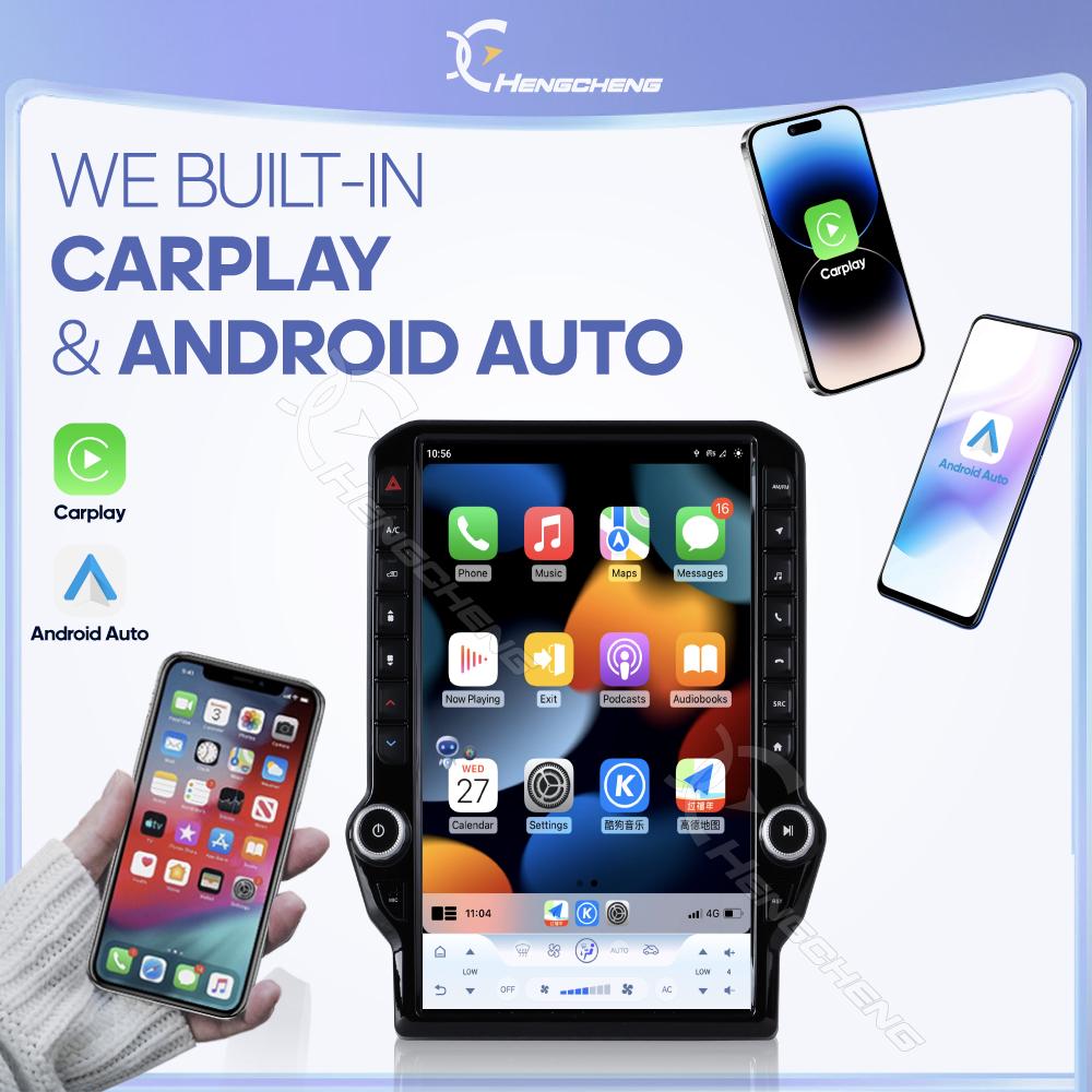 14.5inch Android13 Car Multimedia Video Player For Dodge Ram Pickup 1500 2013 - 2018 GPS Navigation Radio Carplay 4G wifi 360