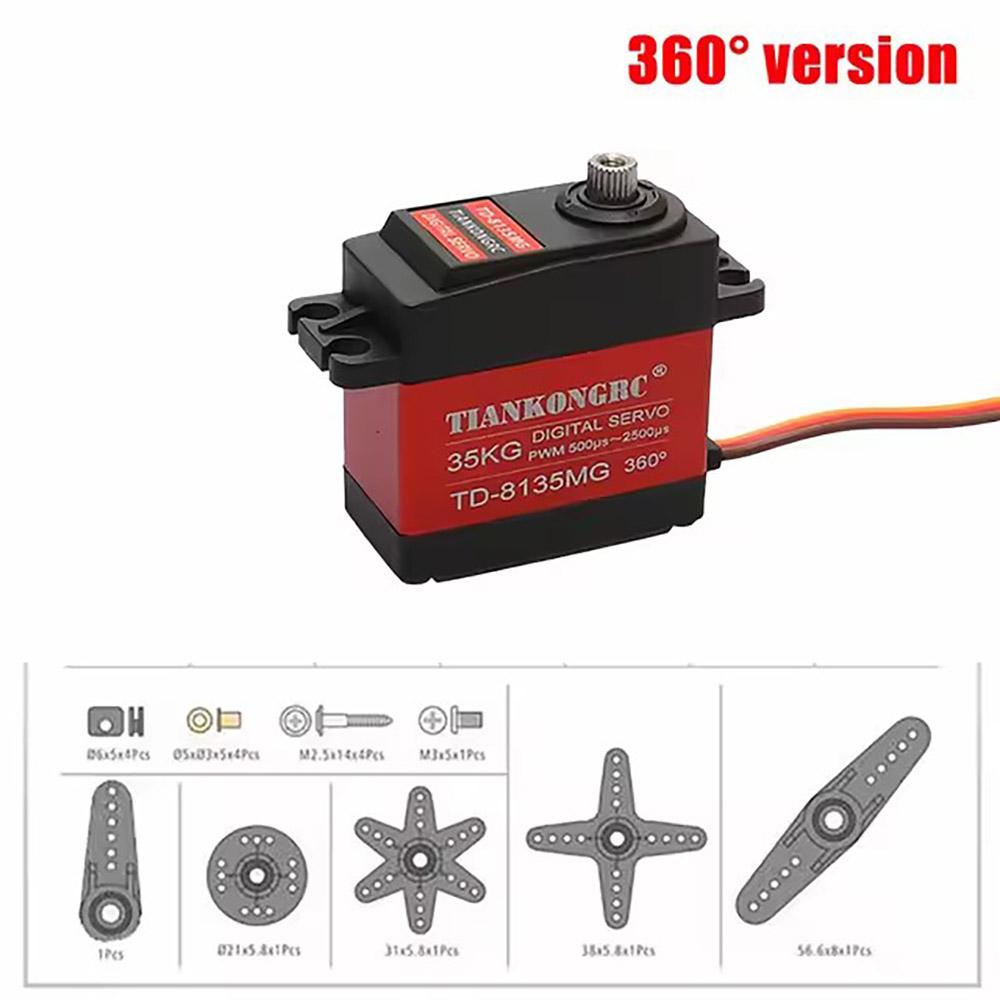 1X Waterproof servo 20KG 25KG 30KG 35KG Large torque metal gear digital servo baja servo for 1/8 1/10 Scale RC Cars