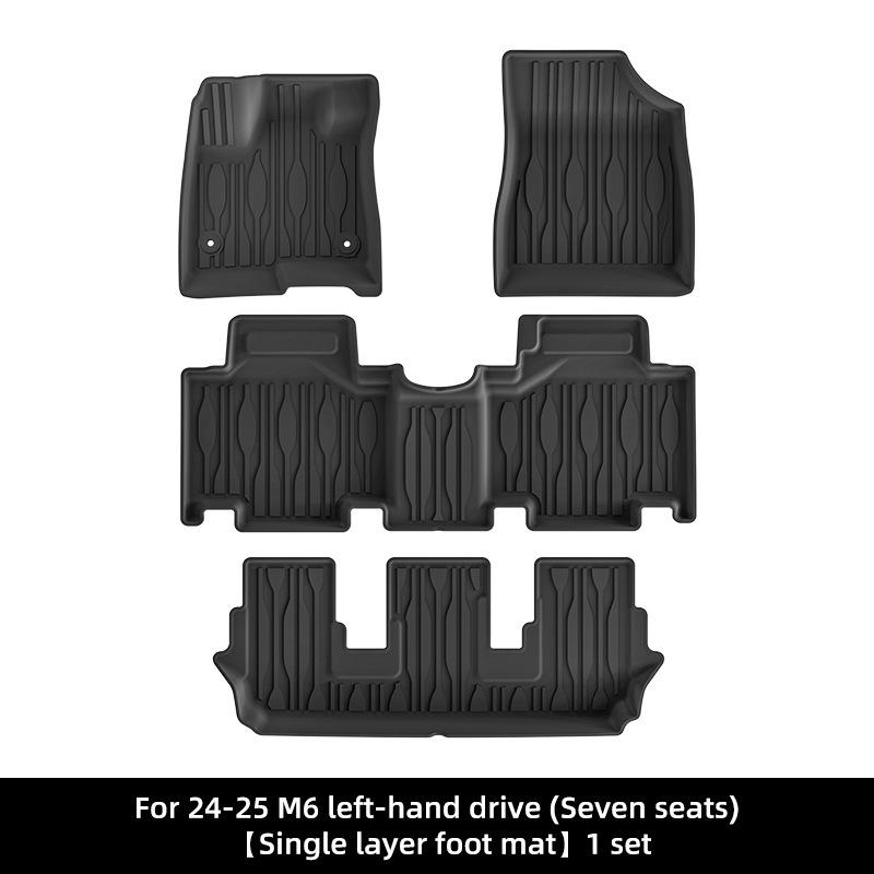 2024 BYD M6 Dedicated TPE Floor & Trunk Mats, Dirt-Resistant, LHD/RHD Compatibility