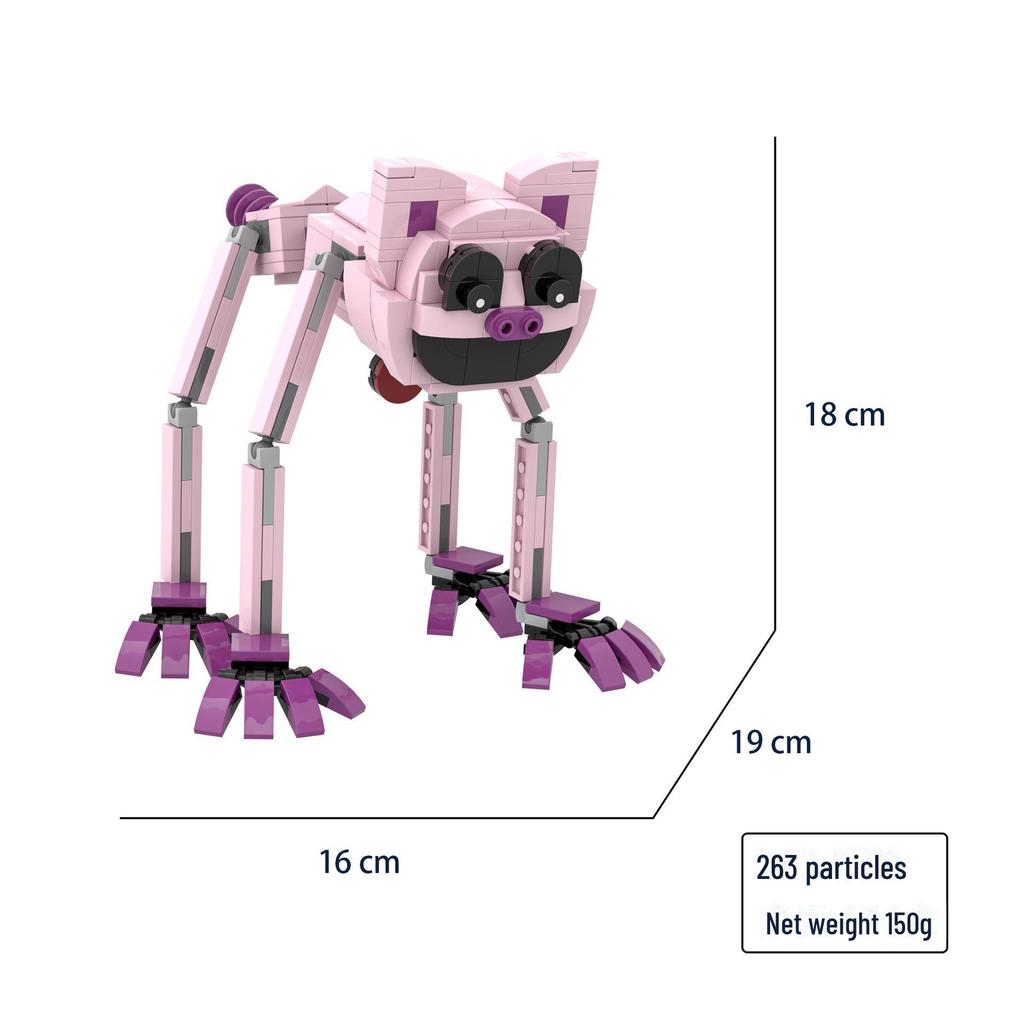Poppy3 Smiling Critters: Sleepy Cat Building Blocks