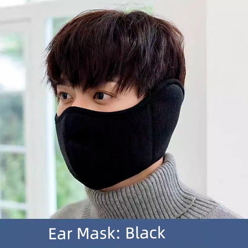 

[2 Pack] Cycling Mask Wind-Proof and Cold Protection Handy Gadget Autumn and Winter Heattech Full Face Female Hat Male Mask Ear Protection Heattech mask Black 2 pack Adjustable
