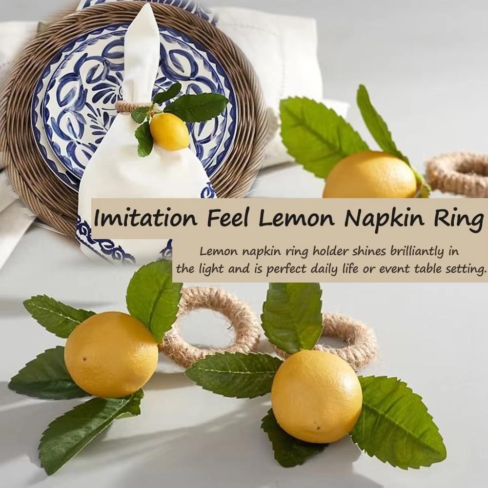 1/6/12PCS for Wedding Birthday Party Plant Napkin Ring Dinnig Table Decoration  Kitchen