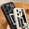 Ace of Spades Pattern Silicone Soft Case For iPhone 16 Pro Max 15 Plus 14 13 Pro 12 11 XS XR 8 7 Lens Protection Shockproof TPU Matte Phone Cover