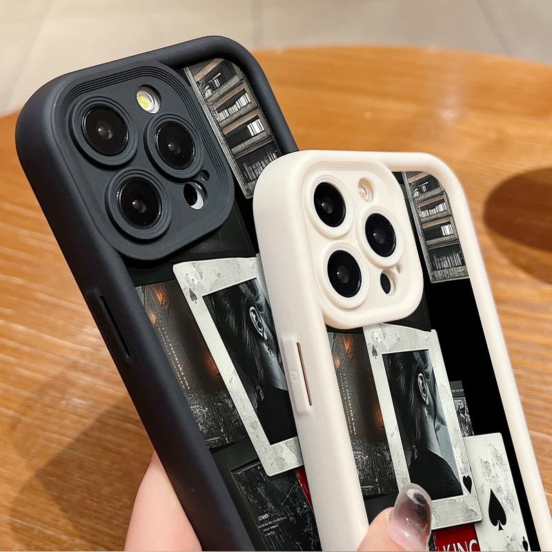 Мягкий силиконовый чехол с рисунком туза пик для iPhone 16 Pro Max 15 Plus 14 13 Pro 12 — фото 5