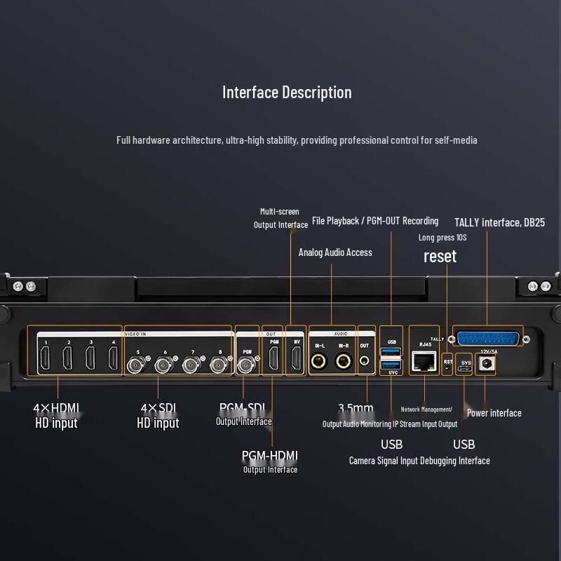 TCHD-820HS HD Live Production Switcher
