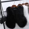 2 autumn and winter new imitation fur vest imitation fox hair short slim and thin fur vest vest vest