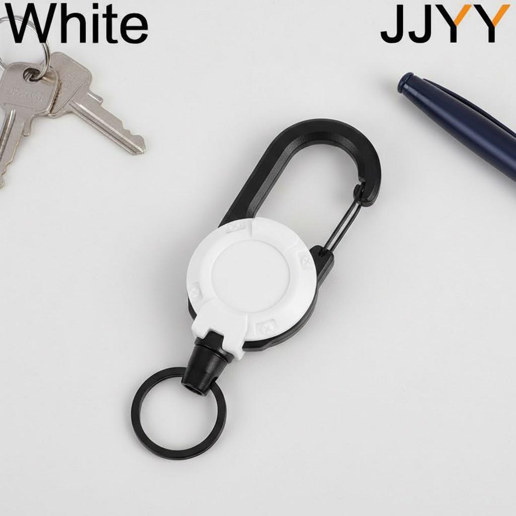 

1Pc Retractable Carabiner Keychain with Safety Rope for Backpacks Handbags Versatile Outdoor Accessory