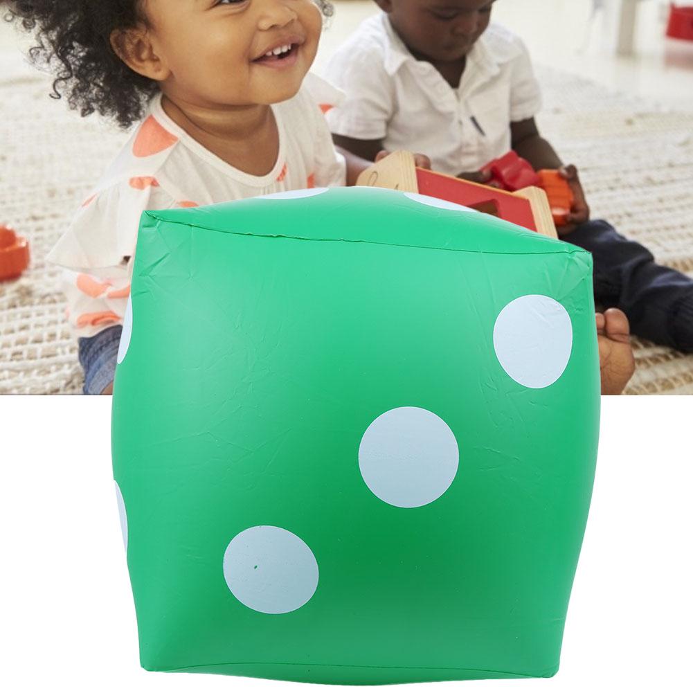 Inflatable Dice Portable Indoor Outdoor Party Activities Supplies Prop Game ToyGreen