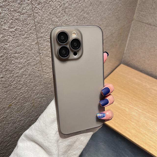 

Матовый полупрозрачный противоударный чехол из ТПУ для Iphone 14 13 12 11 Pro Max 14plus прозрачный матовый защитный чехол со стеклом объектива For iPhone 13