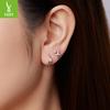 S925 Sterling Silver Star And Moon Series Stud Earrings, Niche High-End Star Earrings, Jewelry Set.