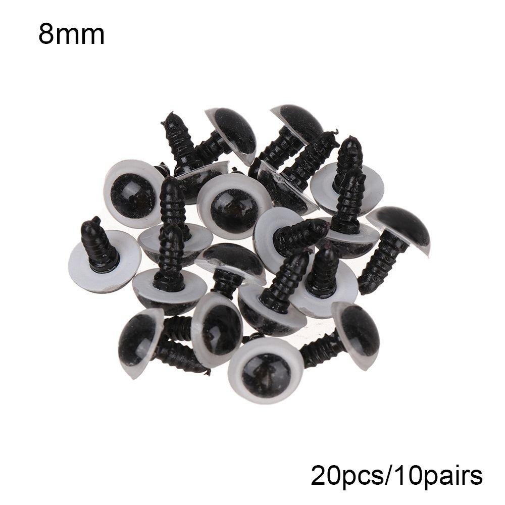 

Toys Parts 8/10/12/14mm Plastic Safety Eyes Crystal Eyes Crafts Bear Animal Eyes DIY Dolls Eyes 8mm