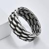 Cold Neutral Style European and American French Line Braided Titanium Steel Rings Men and Women High-end Fashion Jewelry
