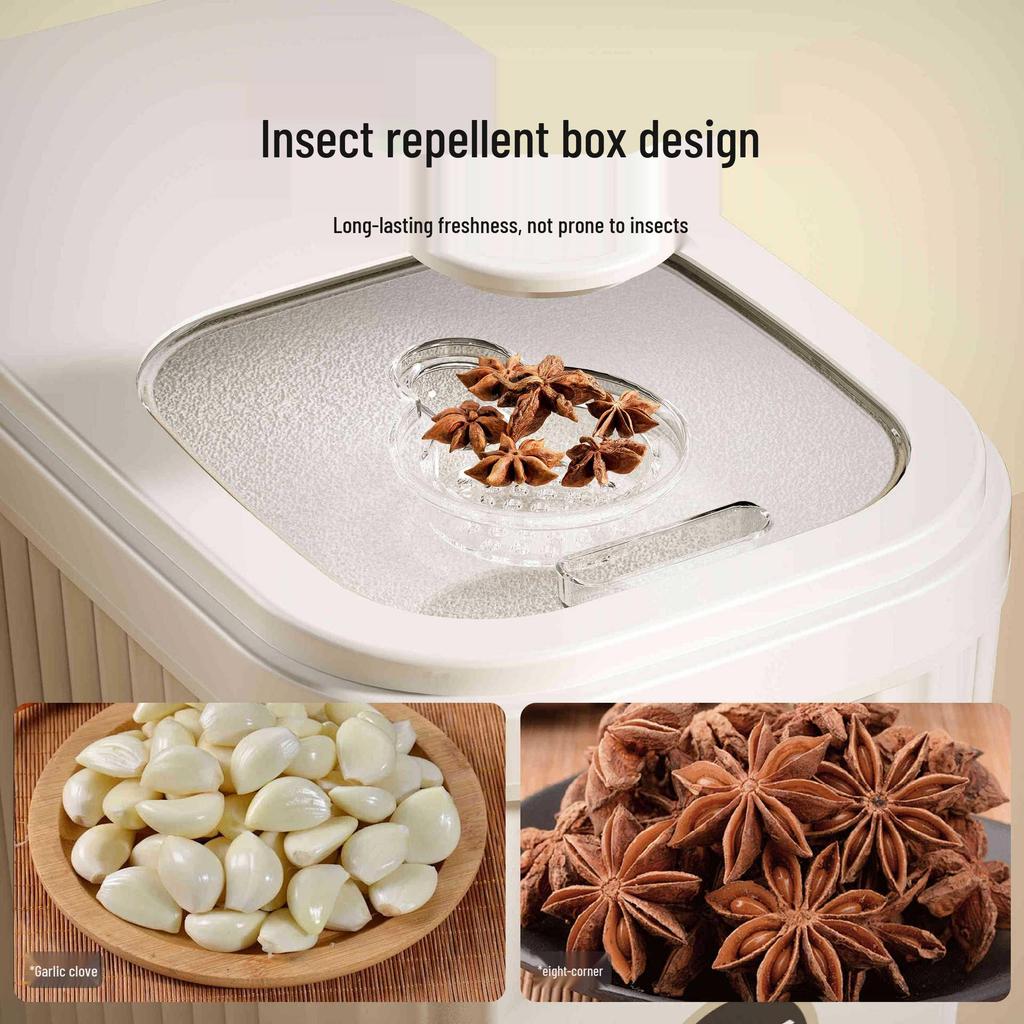 Large Capacity, Airtight Rice and Grain Storage Container - Food Grade, Insect & Moisture-Proof