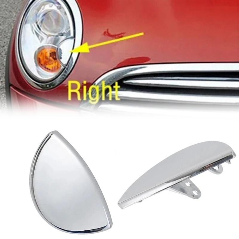 1 Pair Left & Right Headlight Washer Nozzle Cover Cap Replacement For Mini Cooper R55 R56 R57 R58 R59 08-14
