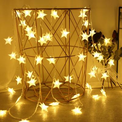 LED Star Chain String Lights for Outdoor & Indoor, Fairy Lights for Weddings, Christmas, and Party Decor