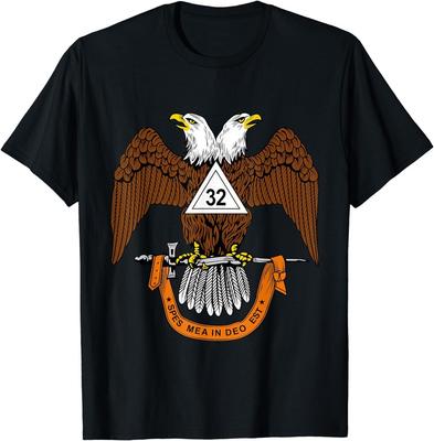 Nieuw Limited 32e Graad Vrijmetselaar, Vrijmetselaars Schotse Ritus Down T-Shirt Tops Tee