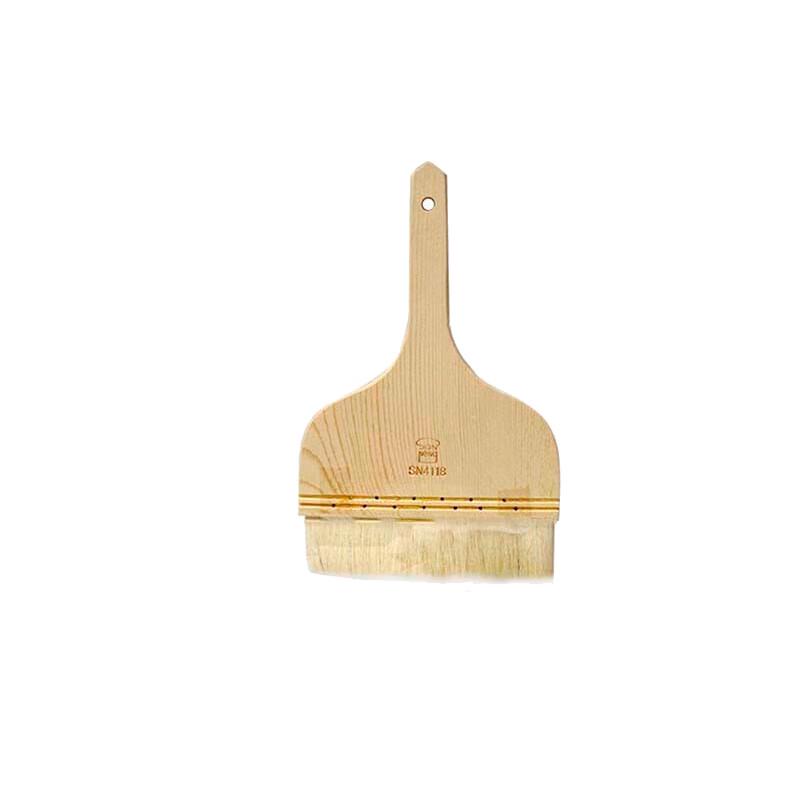 

San Neng Wide Wooden Handle Wool Pastry Brush