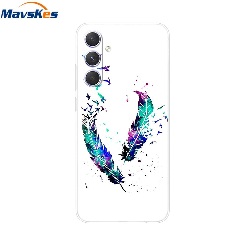 Shockproof Clear Silicone Soft Phone Back Case For Samsung Galaxy A55 5G SM-A556V A 55 Cases Cover Coque Shell Bags Mask Fundas