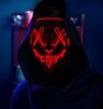 Wireless Scary Glowing Mask LED Halloween Horror Neon Light Carnival Party Mask Glow In The Dark Cosplay Costume Supply