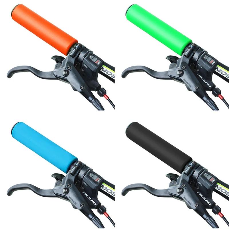 Bicycle Handlebar Cover Silica Gel Grips Cuffs Mtb Anti Slip Grip Tricycle Scooter Handlebar For Kids Biking Bicycle Accessory