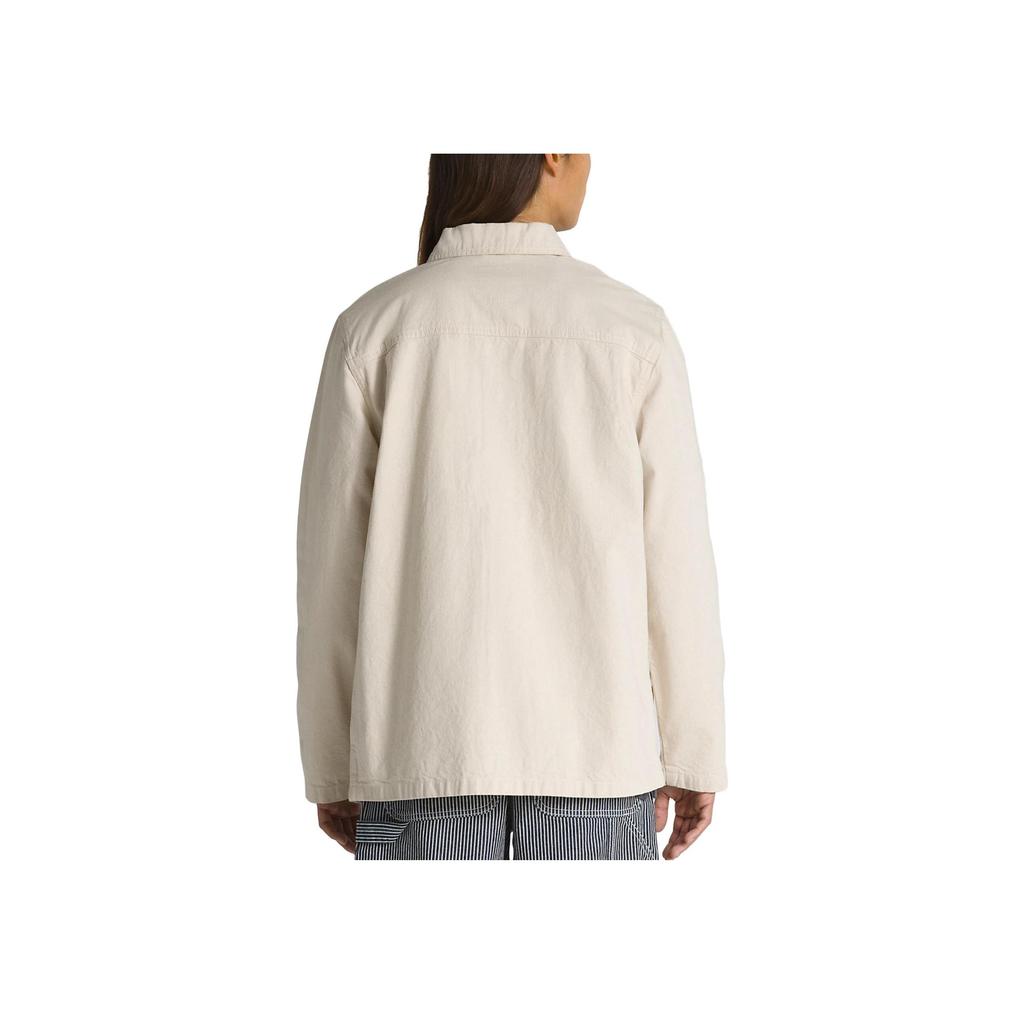 New Vans Hickory Stripe Drill Chore Jacket Men's Ecru VN0008G27VJ