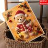 Christmas Pearl Painting Kit Handmade DIY Home Decoration Painting Teddy Bear Ornament Snowflake Holly Lantern Style