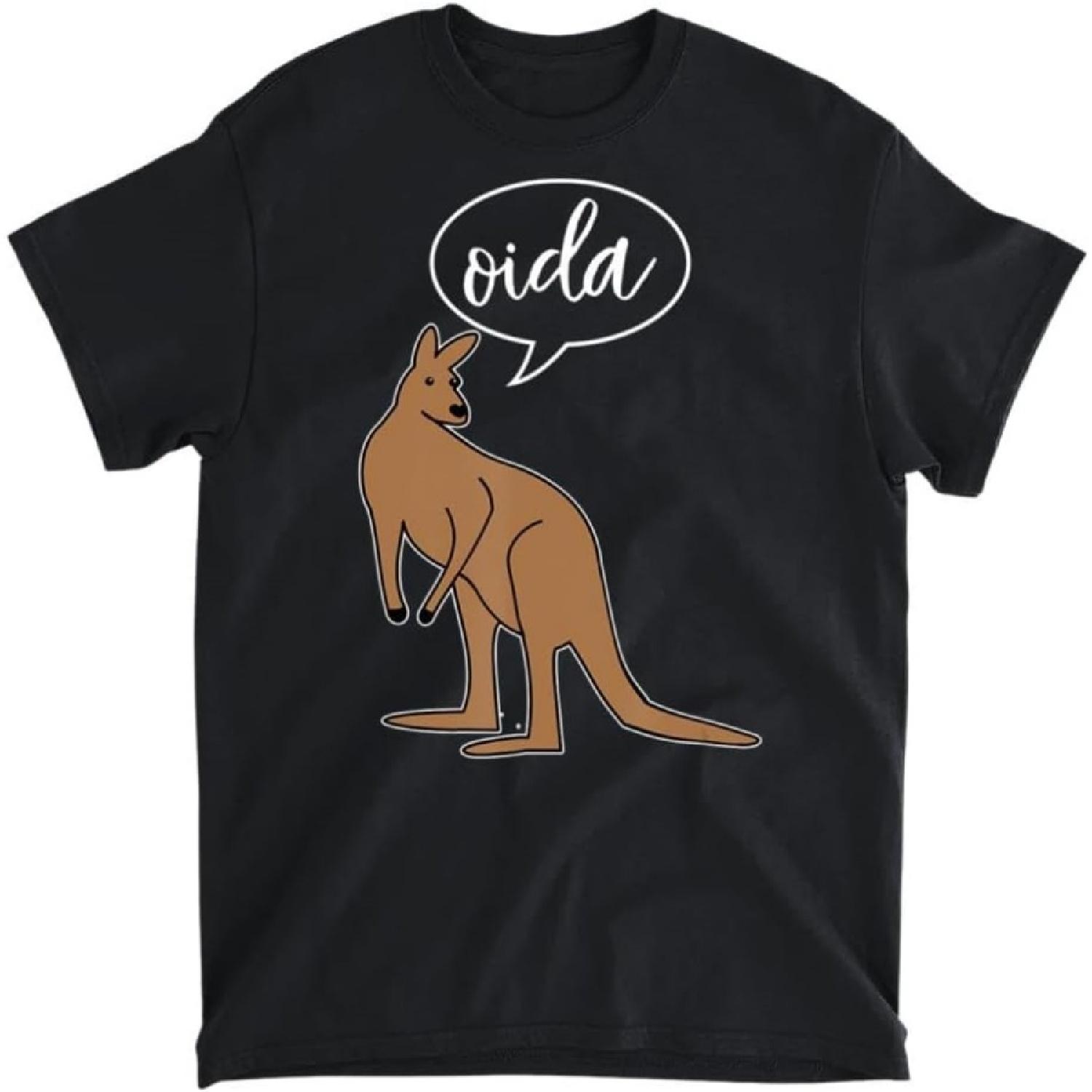 Oida T-Shirt Austria Meme Vienna Kangaroo T-Shirt T-Shirt, Long Sleeve Shirt, Sweatshirt, Hoodie Unisex Adult Size Made in Canada XXXXXL разноцветный