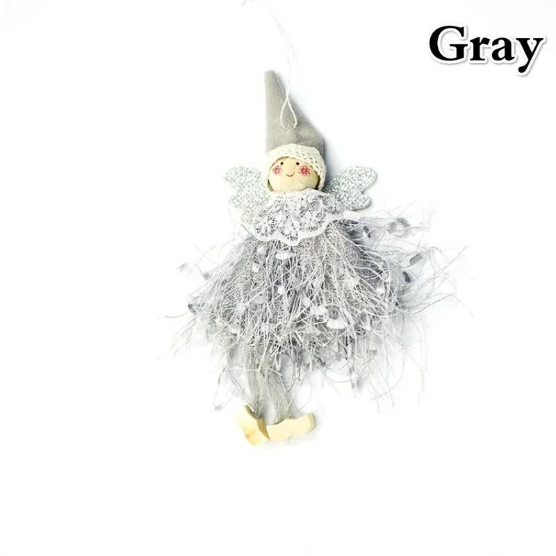 

Рождественские украшения Подвеска Креативная Милая Кукла Ангела Кружевная Подвеска Украшение Окна Рождественская Елка Комната Предметы Домашнего Хозяйства серый