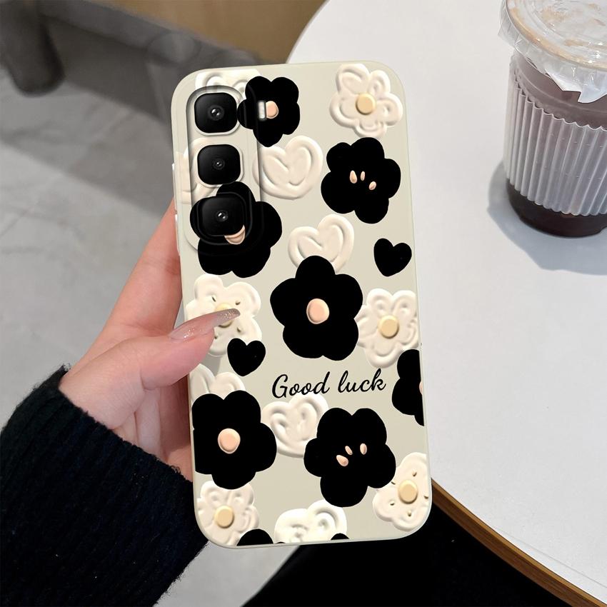 For Infinix Hot 60 50 Pro Plus 40Pro 30 Play 70 60i 50i 40i 30i Phone Case Sweet Bunny Cake New Upgrade Soft Smooth Silicone Lightweight Durable Shell