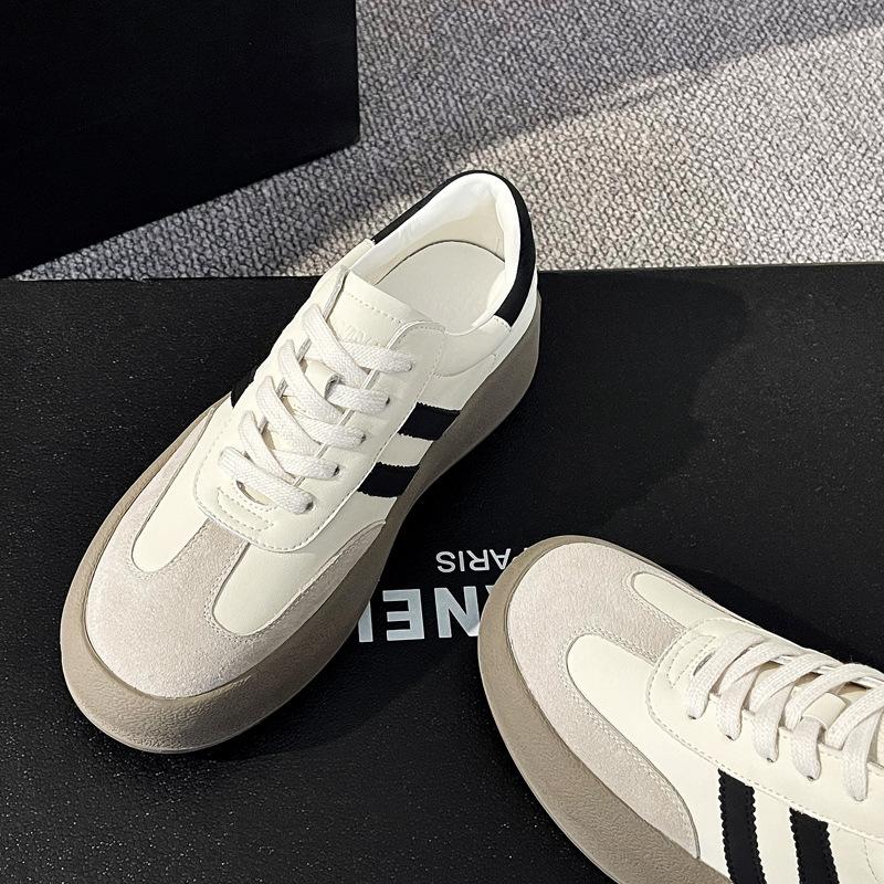 Spring Sports Shoes Platform Casual Board Shoes Women's Leather Classic Retro Versatile Forrest Gump Training Shoes