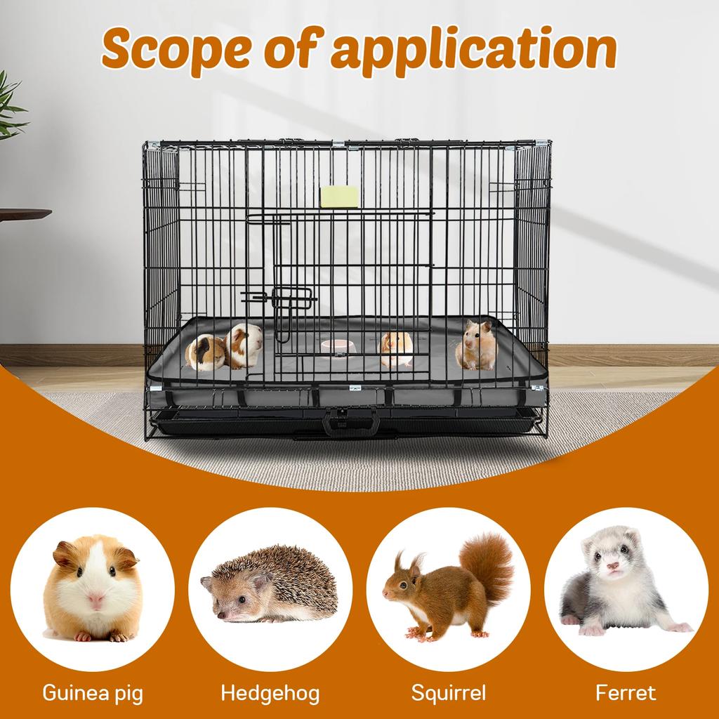 Guinea Pig Cage Liners Tarp Bottom Waterproof Guinea Pig Cage Washable Pee Pads Bedding for Rabbit Hamster Chinchilla