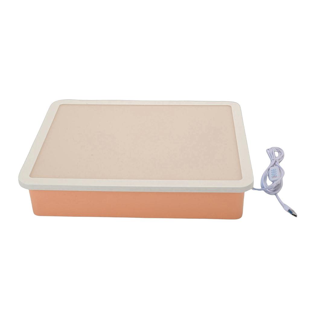 USB Sand Painting Light Box 3 Colors 10 Brightness Levels Portable LED Sensory Light Table for Kids Adults Classroom Meditation
