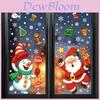 Christmas Static Cling Window Decals With Snowflake Scene For Festive Decor
