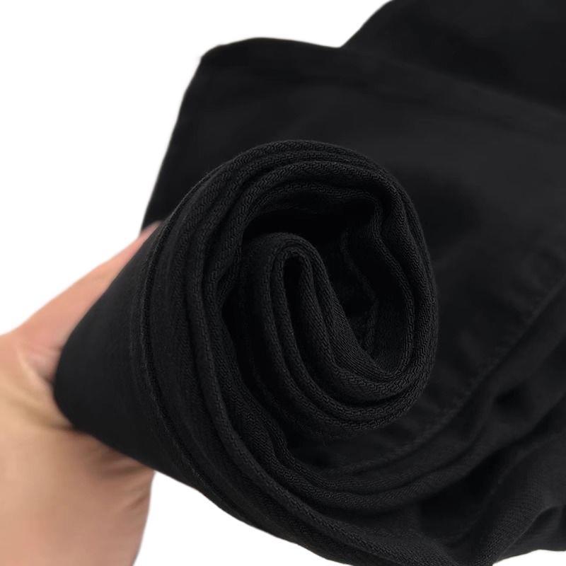 Women’s High Waist Black Micro Flare Jeans - Spring 2026, Stretchy, Slimming, Versatile, Petite Horseshoe Flare Design.