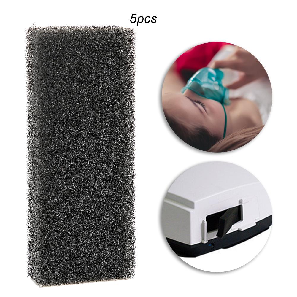 5Pcs Professional Breathing Machine Filter Cotton Replacement AccessoryBlack
