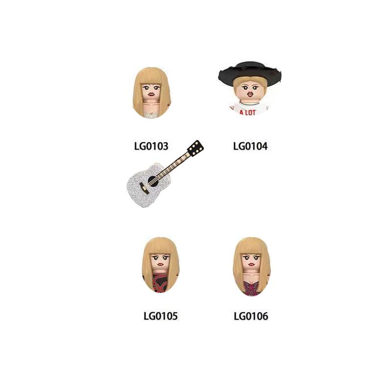 CY134 LG1015 WM989 Singer Building Blocks Jobs Assemble Bricks Cute Action Toy Figures Small Dolls Gifts For Children Kids